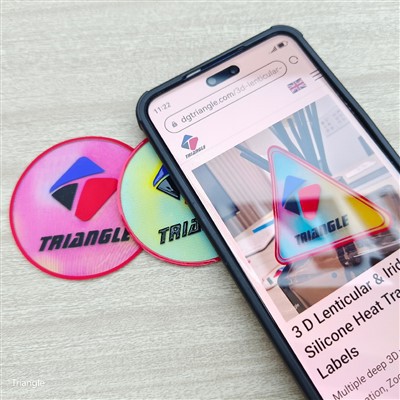 Con función NFC para insignias de transferencia de calor de silicona 3D
