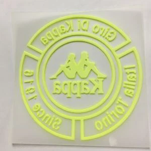 Etiqueta engomada oscura de la transferencia de calor del silicón